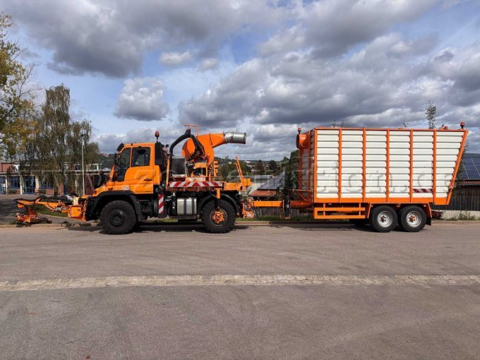 1 Mähzug (Unimog U400 mit MULAG-Mähaufbau und Anhänger) – foto 3 – kavel bij Zoll-Auktion, Amberg