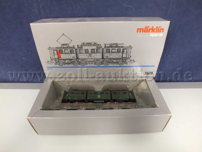 Gesamtansicht der Auktion Güterzuglokomotive BR 191 Spur H0 in OVP