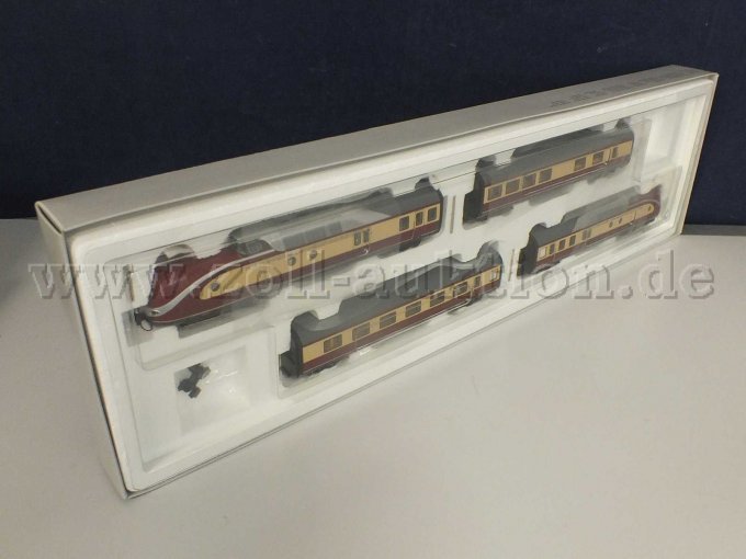 Seitliche Ansicht Dieseltriebzug VT 11.5 (Trans Europe Express) in OVP