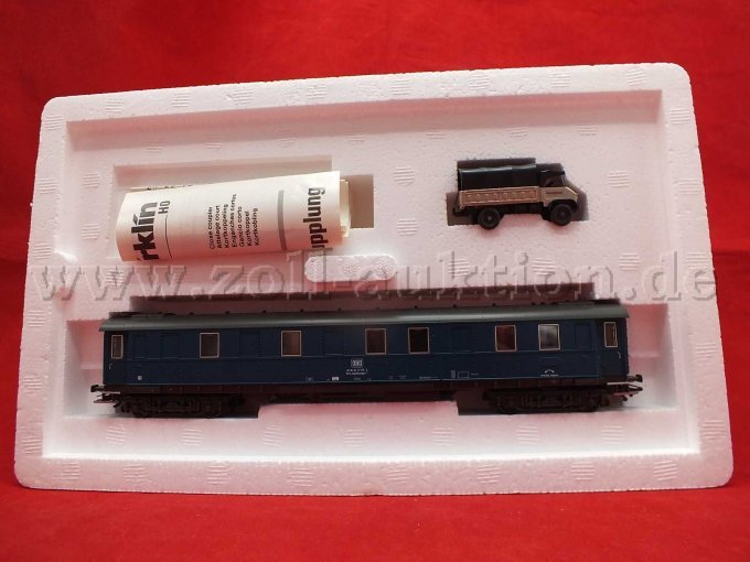 Inhaltsansicht der OVP mit Bauleitwagen und Unimog