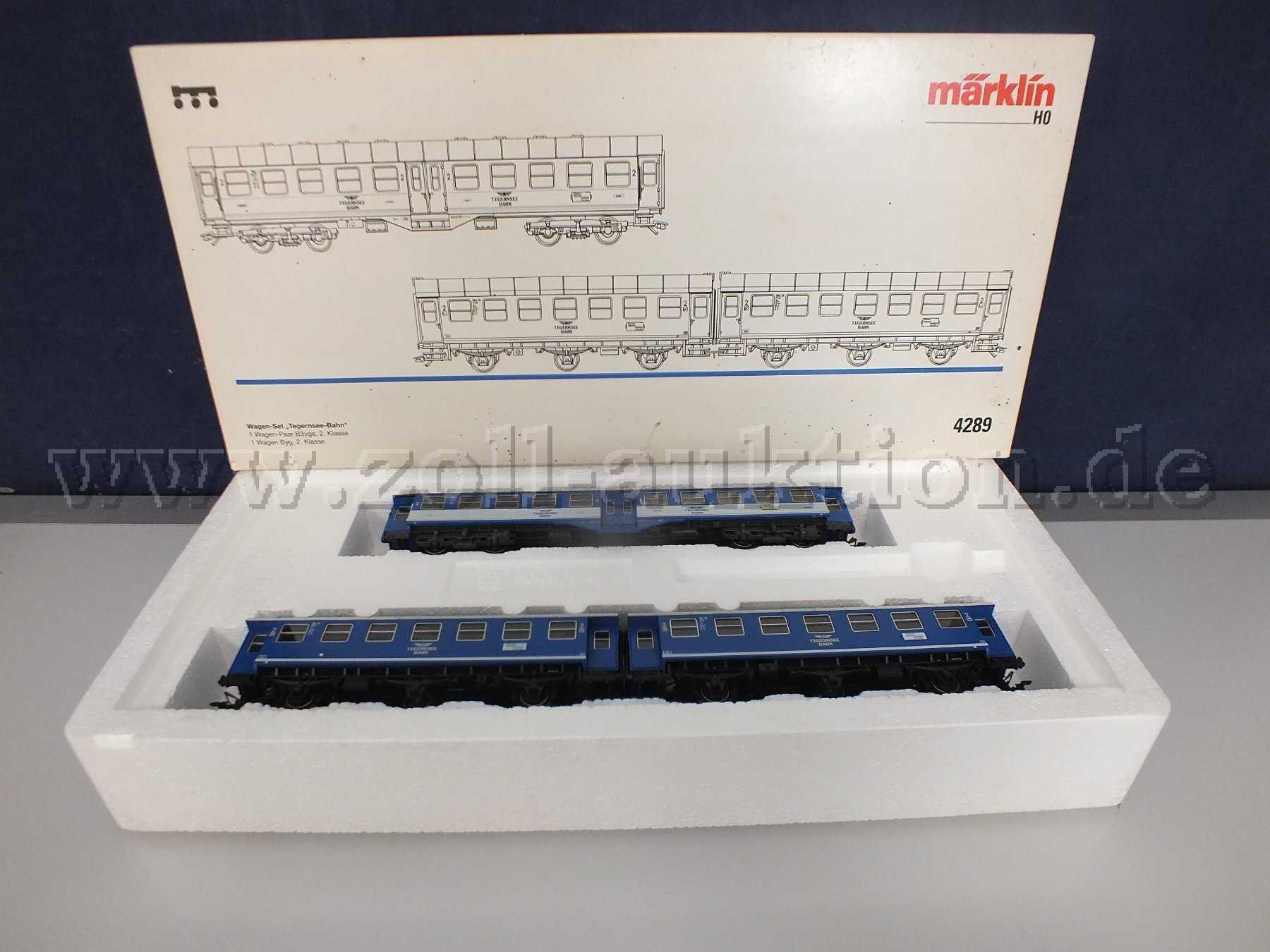 Wagon Märklin 42892 HO – Tegernsee Bahn, Bleu, Neuf, Voie Normale