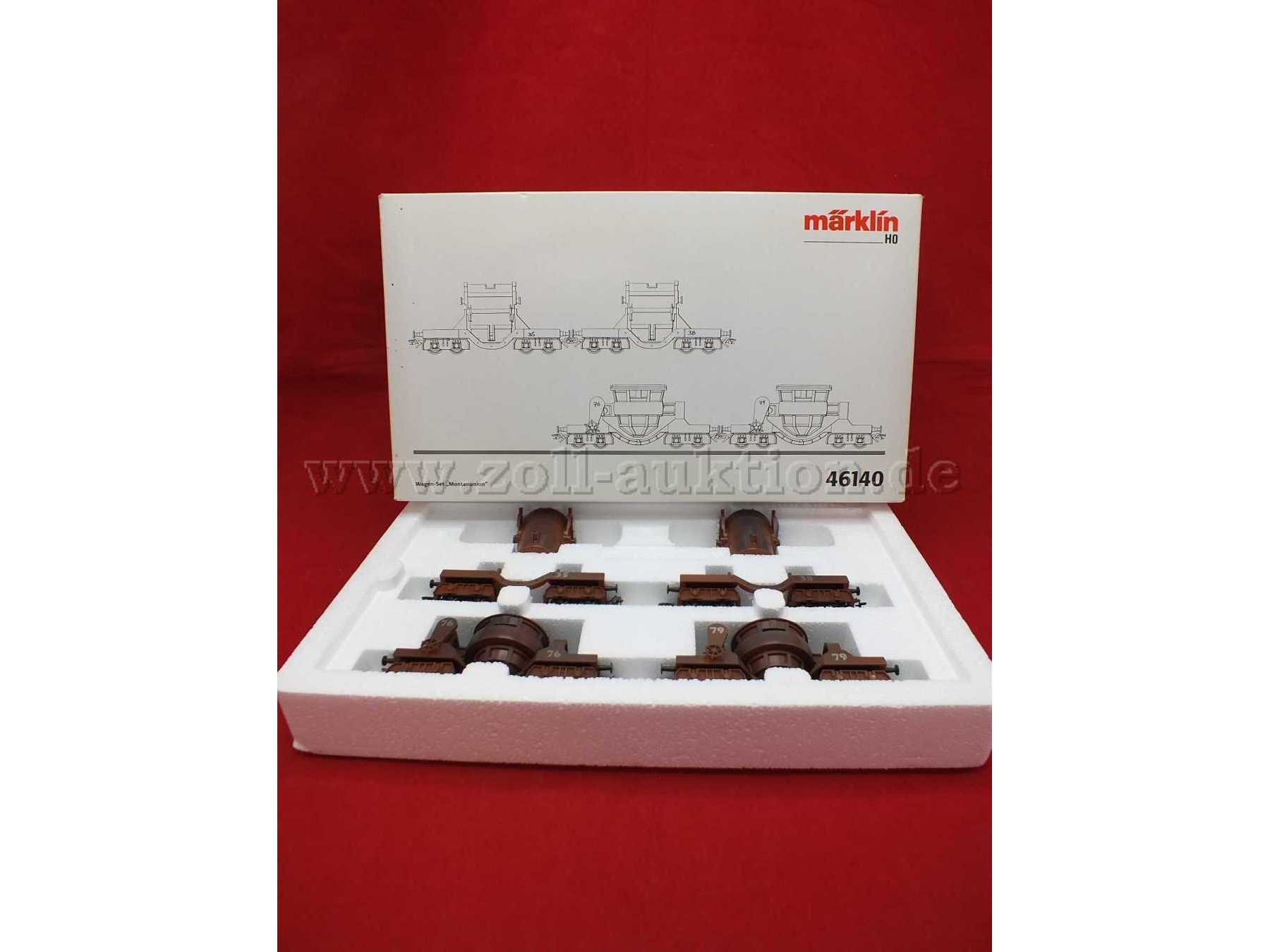 Gesamtansicht Wagen-Set "Montaunion" in OVP