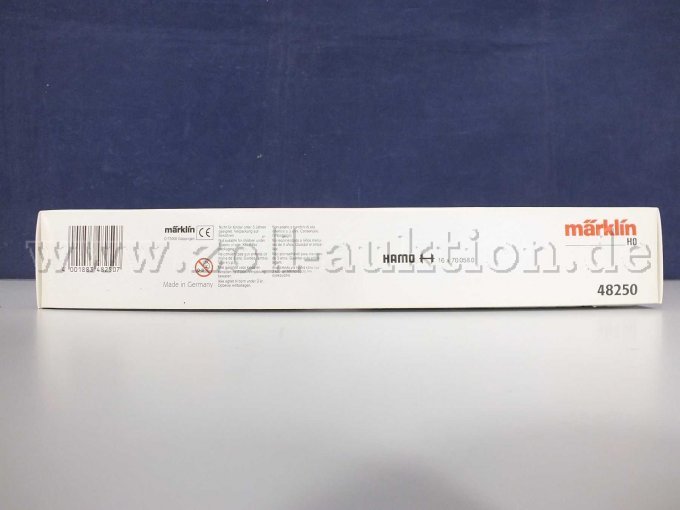 Hintere Kante der OVP mit CE-Kennung