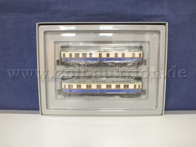 Ansicht Salonwagen der Damen und Hof-Speisewagen mit Küche im Blister