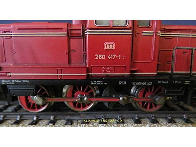 Beschriftung, Räder und Gestänge