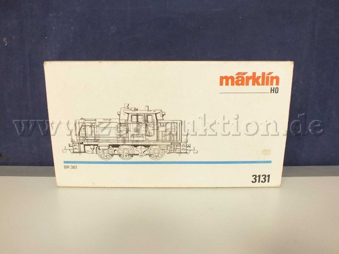 Vorderansicht der OVP mit Beschriftung BR 361 mit Beschädigung