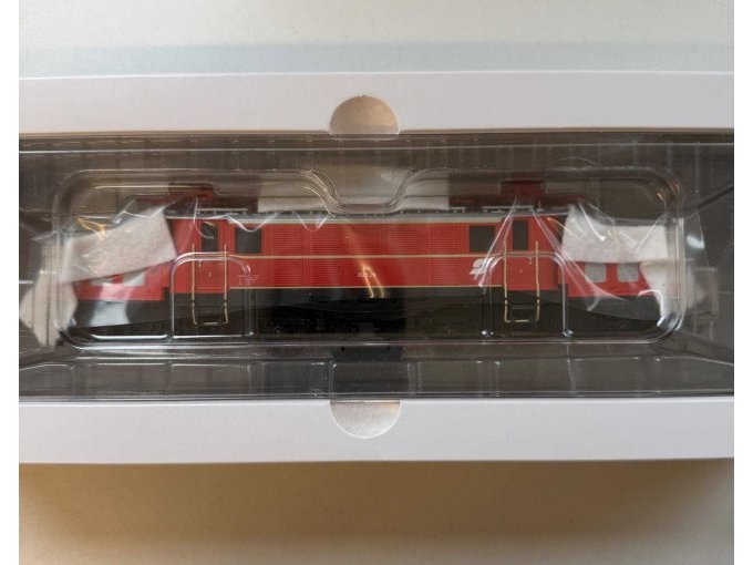 Lokomotive in Verpackung