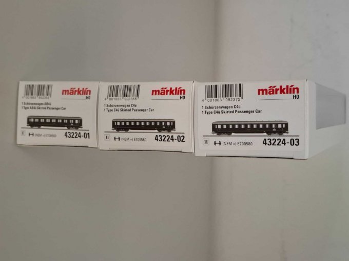 einzelne Etiketten der Wägen