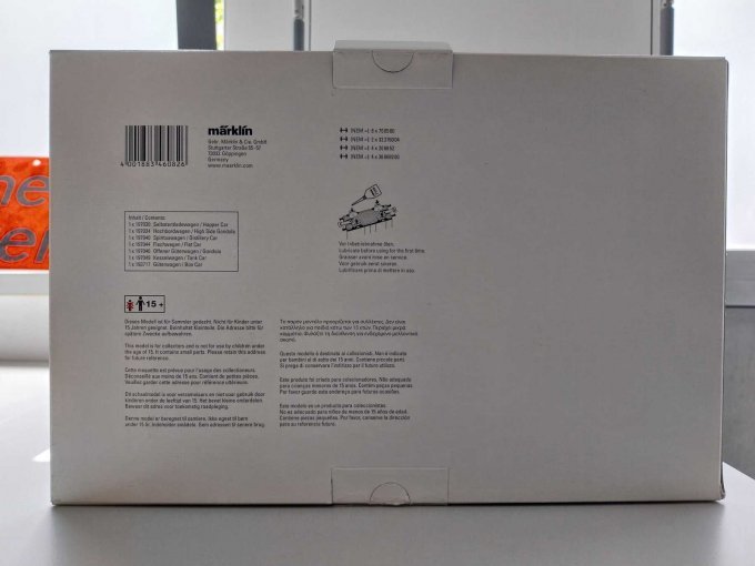 Rückseite der Verpackung