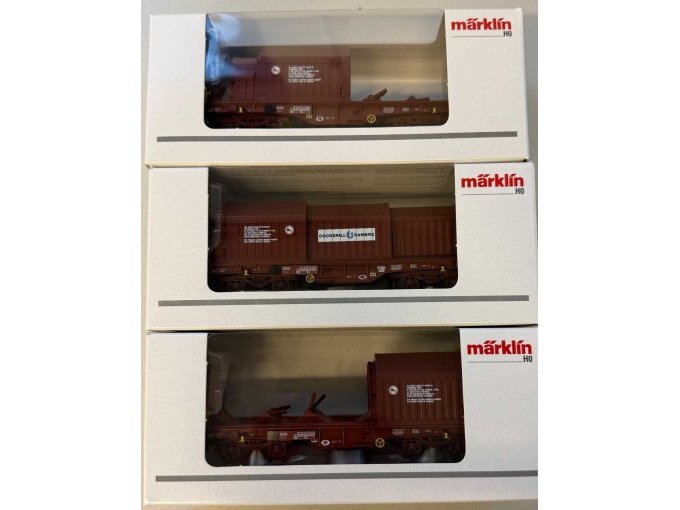 Waggons in Verpackung