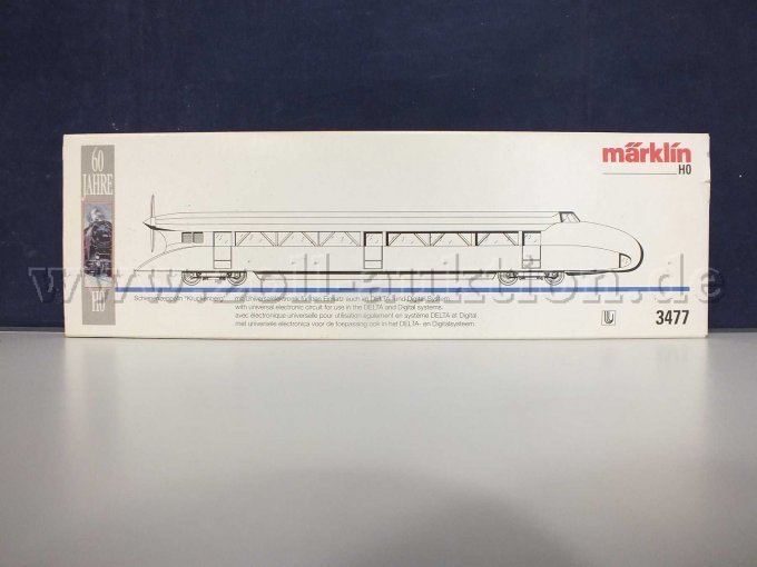 Vorderansicht der Umverpackung mit Beschreibung von Märklin