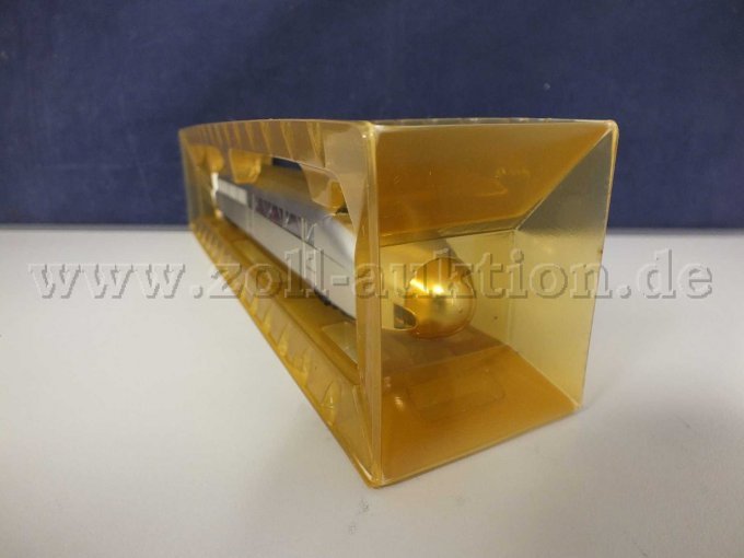 Seitliche Ansicht Schienenzeppelin "Kruckenberg", Spur H0 im Blister