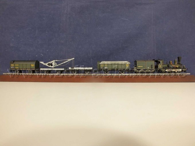 Ansicht Märklin 4897 Torf-Transport-Wagenset mit Märklin 3797 Dampflokomotive B VI Murnau ohne Schaukasten