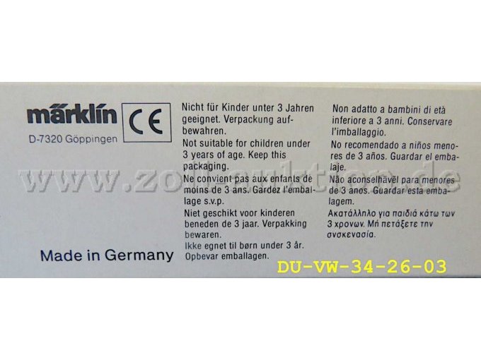 Produktinfo und CE Kennung