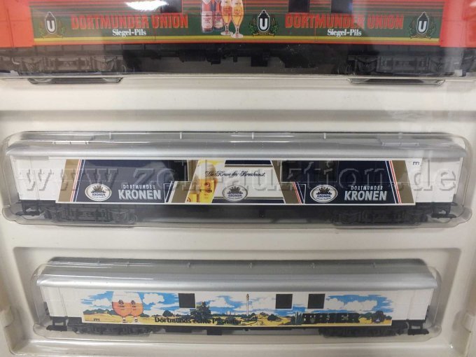 Detailaufnahme des Dortmunder Kronen Wagen im Blister