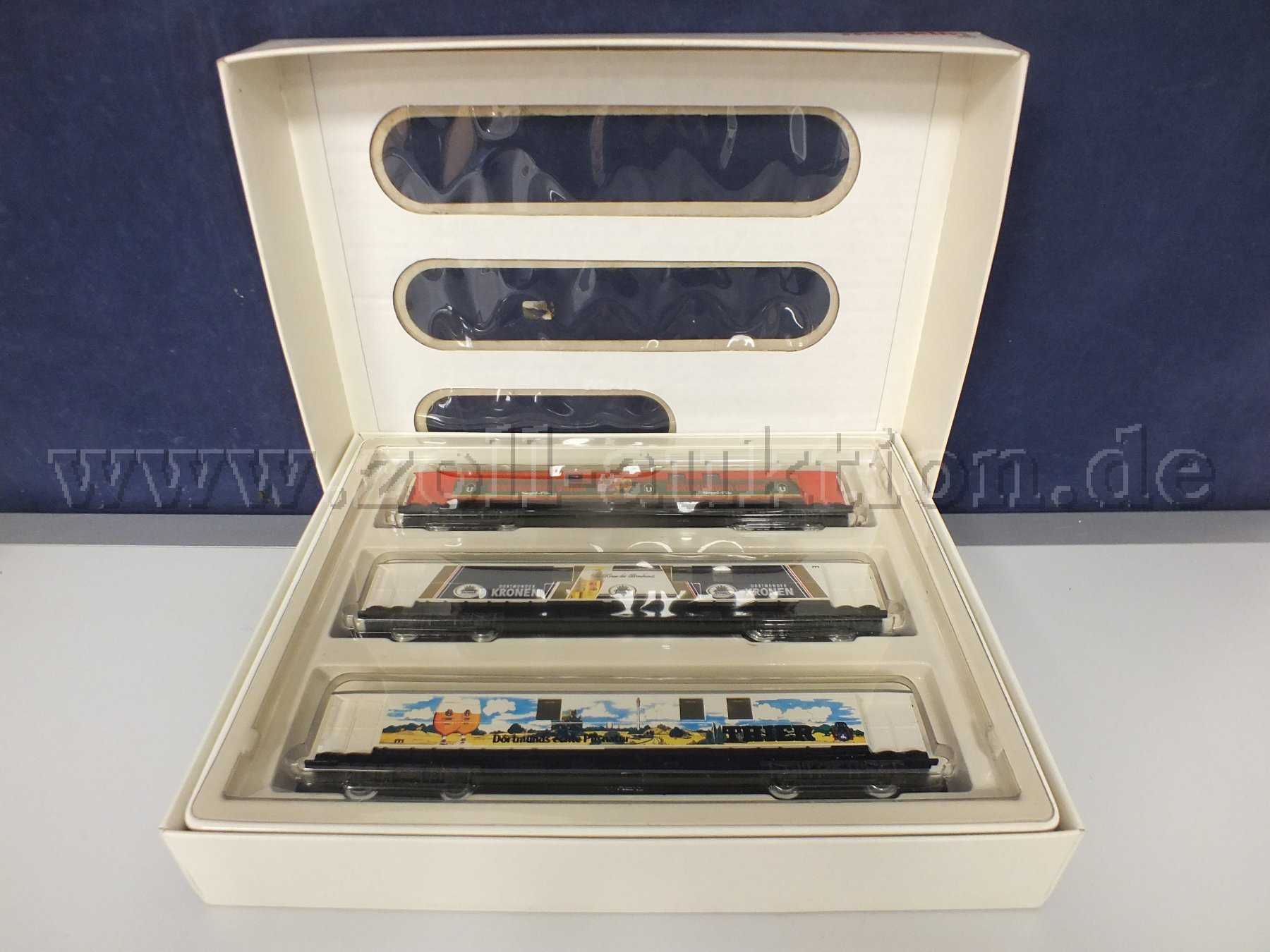 Gesamtansicht der Auktion Dortmunder Bierwagenzug 3 Wagons in OVP