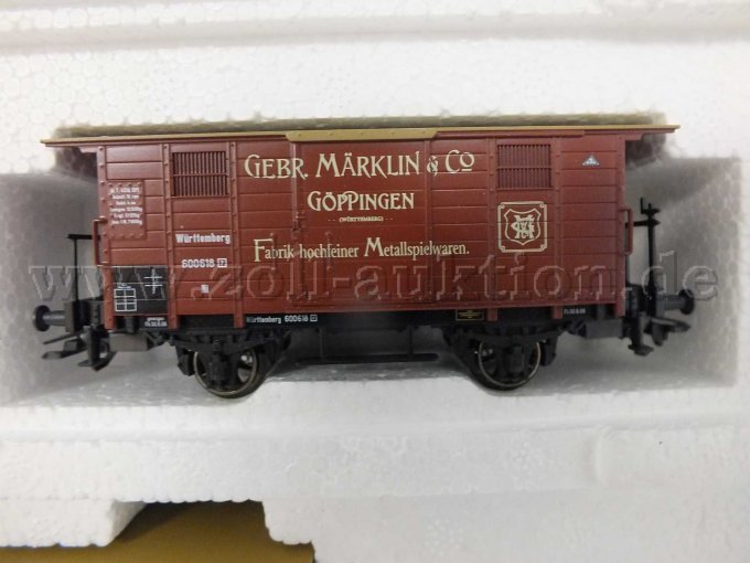 Detailaufnahme gedeckter Güterwagen Gebr. Märklin & Co Göppingen