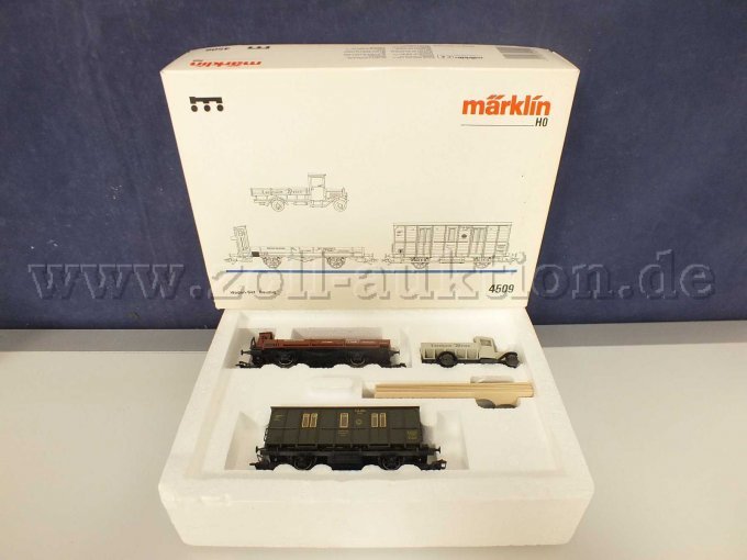 Gesamtansicht der Auktion Wagen-Set Bauzug der DRG MHI Gesamtansicht der Auktion Wagen-Set Bauzug der DRG MHI