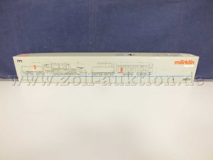 Seitenansicht von Links liegend mit Angaben von Märklin