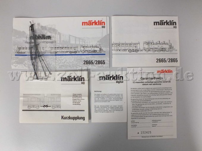 Unterlagen zum Zugset