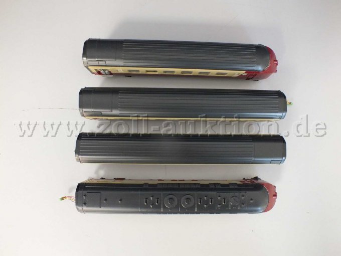 Ansicht der Zugteile von oben