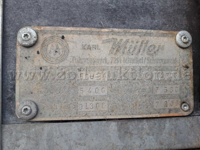 1 Müller Mitteltal EDU-TA Tandem-Anhänger Kipper (Unimoganhänger) – foto 8 – kavel bij Zoll-Auktion, Rietberg