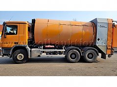Müllsammelfahrzeug Mercedes-Benz Actros 3 / 2732 K 6x4
Aufbau: Faun Rotopress 520B