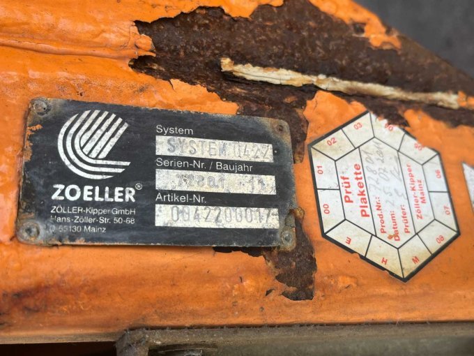 Zöller Typenschild
