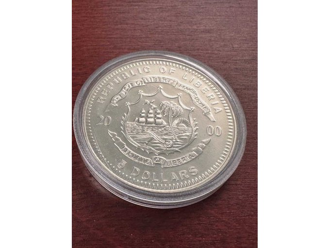 5 Dollar Münze - Liberia - Revers