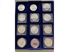 12 Silbermünzen verschiedene Motive je 1 Oz