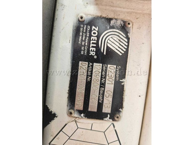 Typenschild Lifter / Schüttung