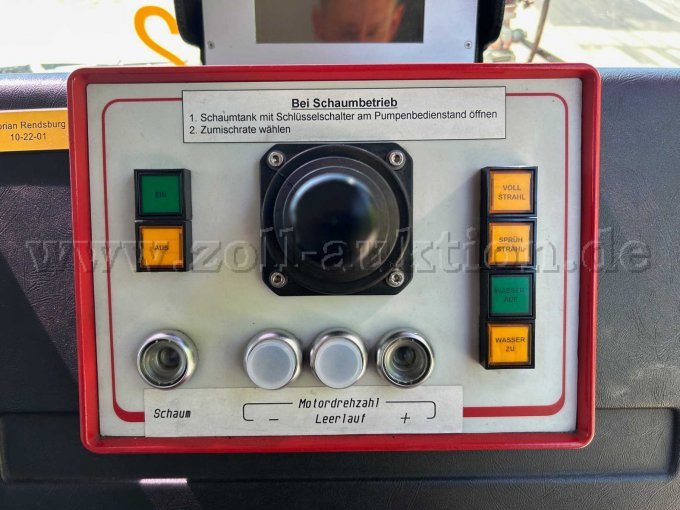 Bedienelement der Schaummischanlage