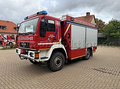Rüstwagen Seitenansicht Fahrerseite