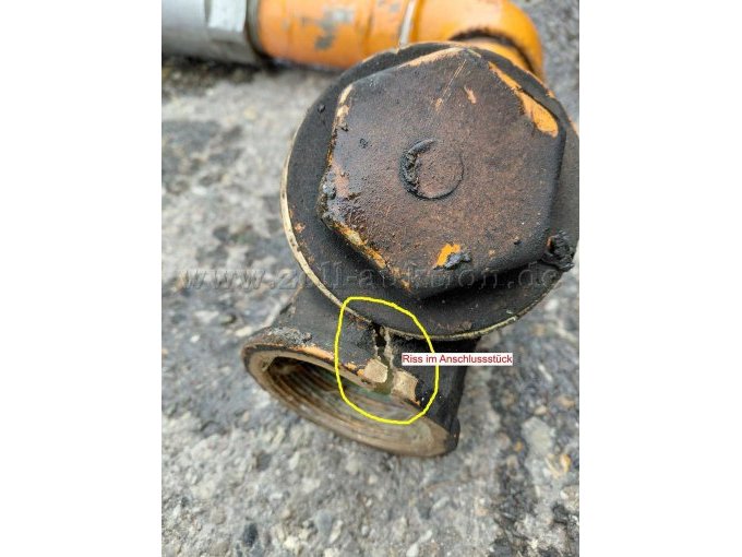 Verschraubung am Füllstutzen gerissen