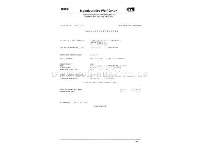 Fahrzeugbewertung Seite 1