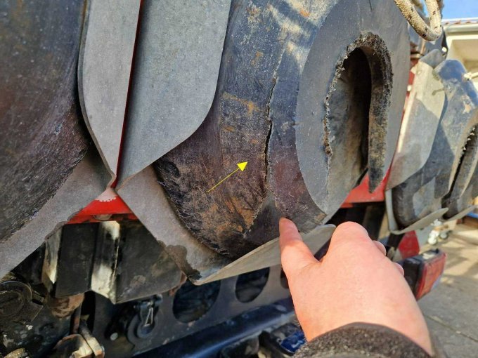 Unterlegplatten Abstützung gebrochen