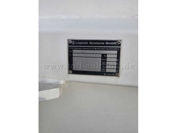 Typenschild vom Aufbau