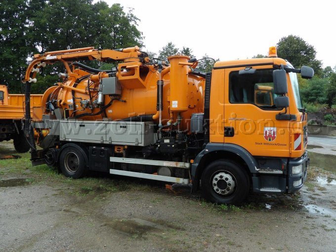 1 MAN TGM 15.250 4x2 BL RS 3825 Kombiniertes HD – Spül und Saug-Druck Tankfahrzeug – foto 7 – kavel bij Zoll-Auktion, Wittstock/Dosse