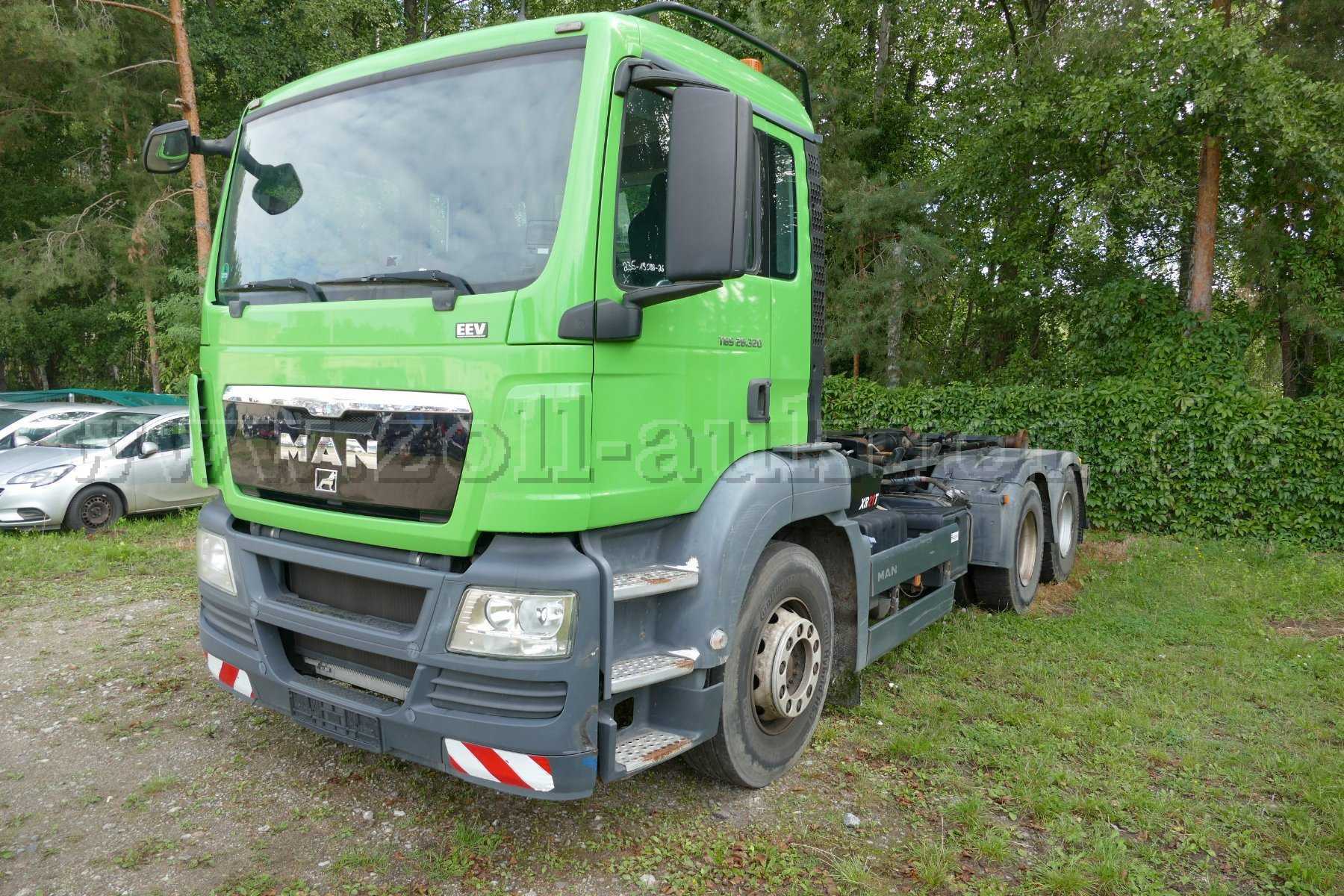 1 MAN TGS 26.320 6x4 z Multilift *POJAZD URZĘDOWY* / pojazd powypadkowy i do naprawy