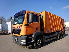 MAN TGS 26.320 Müllwagen FAUN Front- / Seitenansicht