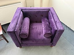 Sessel Joko Samtvelours in Purple