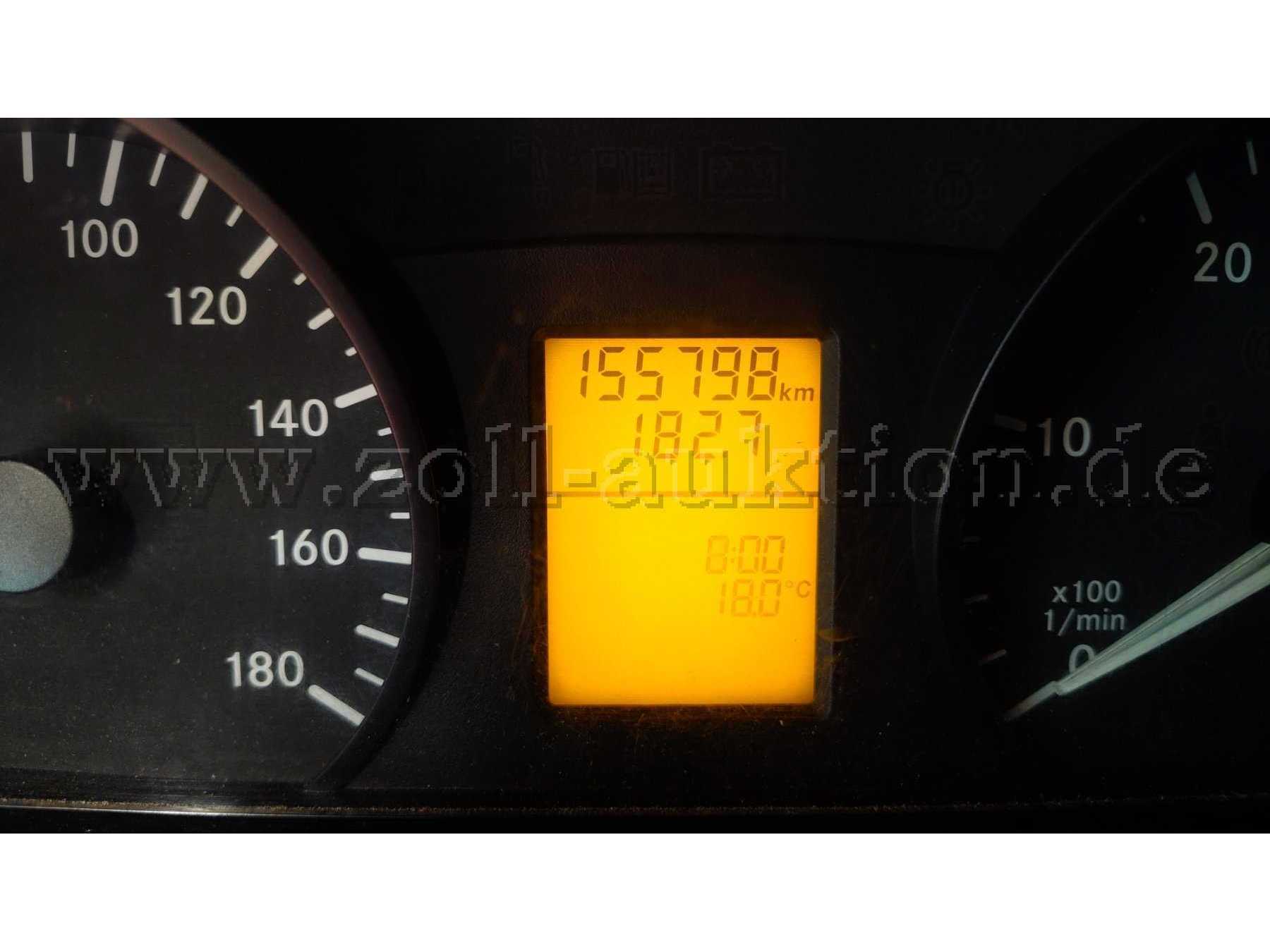 MB Sprinter, Tachograf mit aktuellem Kilometerstand