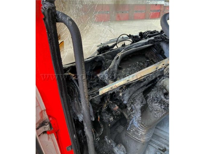 Brandschaden Armaturenbrett