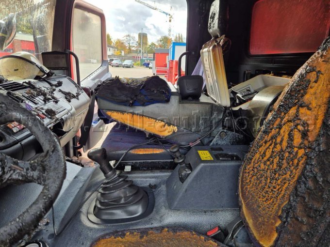 Brandschaden Fahrerhaus