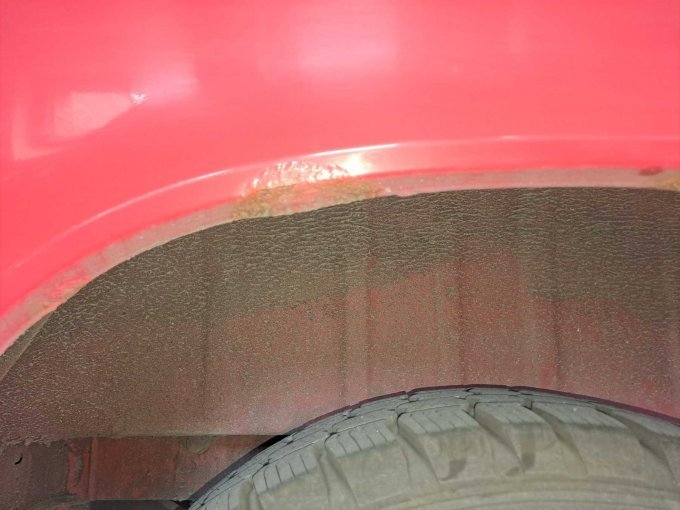 Ansicht Radlauf hinten links