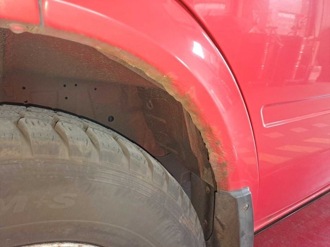 Ansicht Radlauf vorne links