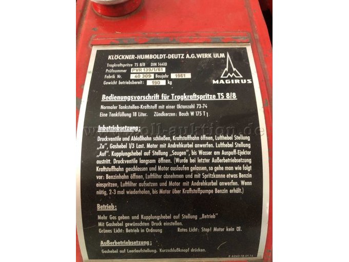 Bedienungsvorschrift