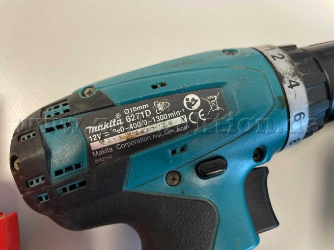 Akku-Bohrschrauber Etikett