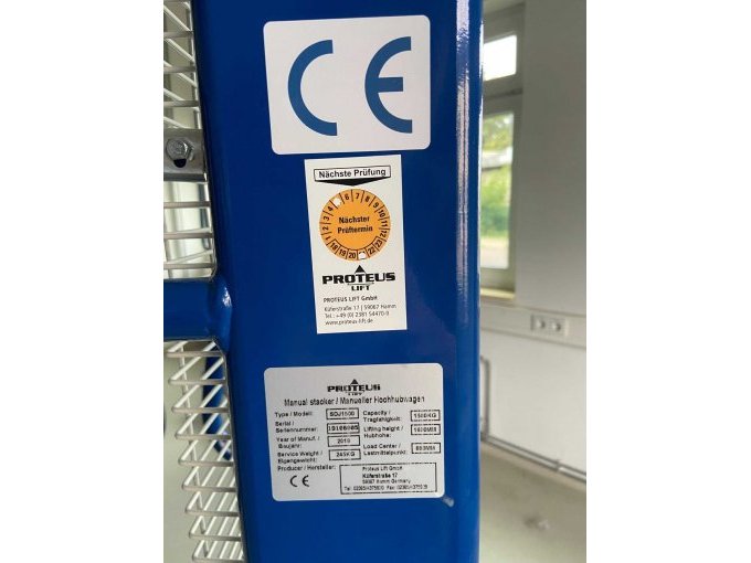 1 Manueller Hochhubwagen Proteus Lift SDJ1500 – foto 4 – kavel bij Zoll-Auktion, Haldensleben