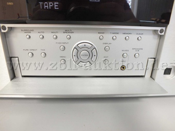 Aufnahme der einzelnen Möglichkeiten zur Einstellung am Receiver mit geöffneter Abdeckung